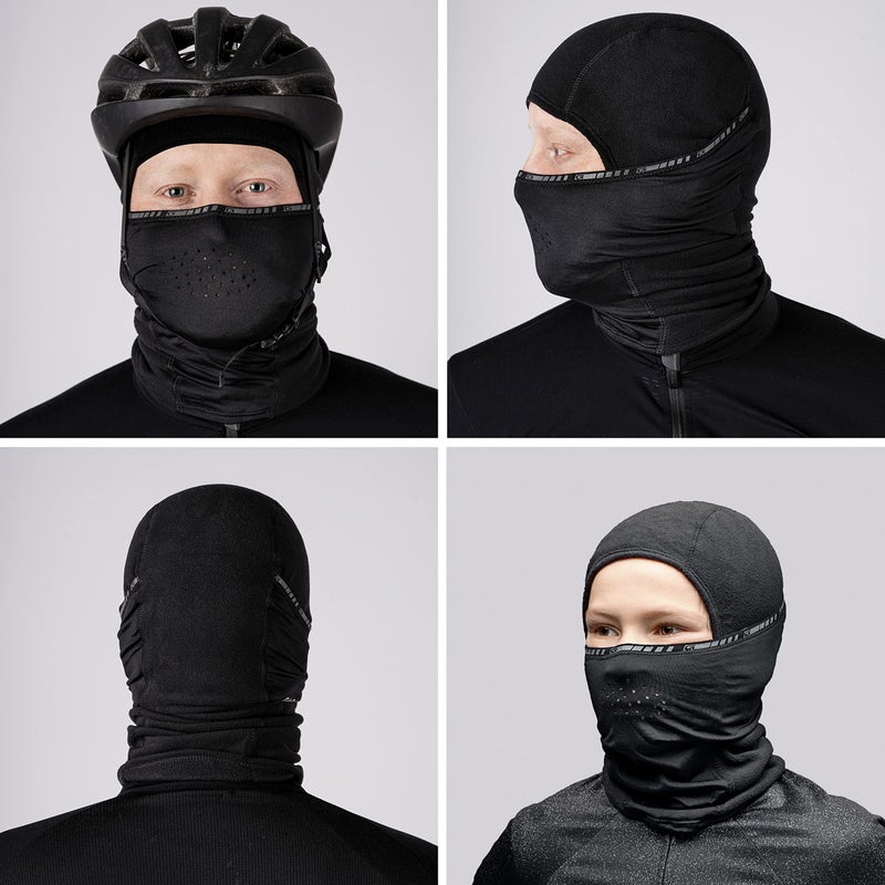 GripGrab Thermal Winter Cycling Balaclava Cold Weather Under Helmet Biking Face Mask Winter Full Face Bike Snood Black - Image 3